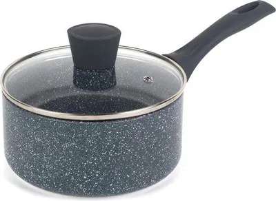 Zdjęcie produktu dla Patelnia do smażenia bez pieczenia, 18 cm, z pokrywką – nadaje się do płyt indukcyjnych i wszystkich rodzajów kuchenek, z podwójnymi ściankami i łatwa w czyszczeniu