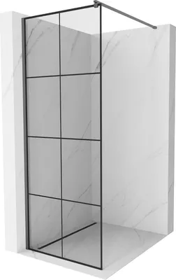 Produktbild von Mexen Kioto Walk-in-Duschwand 90x200cm Schwarz, 8mm Gun Metal