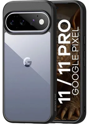 Produktbild von Handyhülle für Google Pixel 11 / Pixel 11 Pro, Dux Ducis Aimo, Transparent mit Schwarzen Rahmen