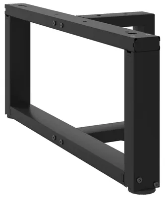 Imagen del producto de Patas de mesa de centro en T 2 uds negro 60x25x(30-31) cm