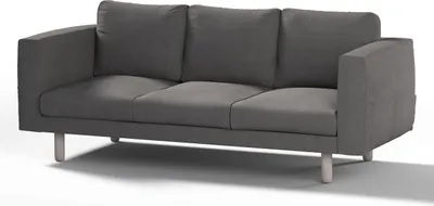 Produktbild von Dekoria Bezug für Norsborg 3-Sitzer Sofa, dunkelgrau, Norsborg 3-Sitzer Sofabezug