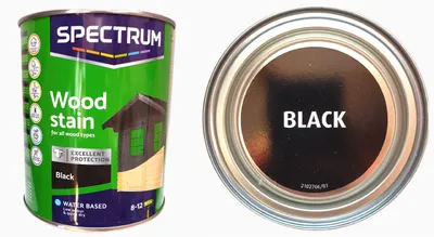 Produktbild von Holzlasur schwarz black 750 ml 8-12 qm