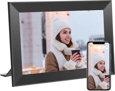 Obrázok produktu pre Digitálny fotorámik Frameo 10,1" Smart WiFi, dotykový displej IPS LCD 1280 x 800, automatické otáčanie na výšku a na šírku, 16 GB, aplikácia Frameo