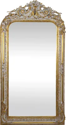 Produktbild von Casa Padrino Barock Wandspiegel Gold / Weiß 85 x H. 160 cm - Barock Spiegel mit wunderschönen Verzierungen - Barock Möbel