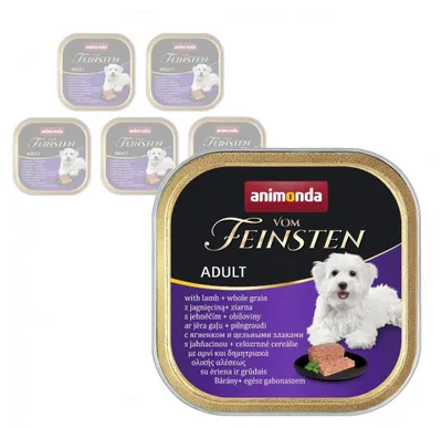 Produktbild von Animonda Vom Feinsten Nassfutter für Hunde 6x150g mit Lamm und Getreide
