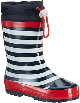 Produktbild von Regenstiefel gestreifte Größe 32/33 Marineblau