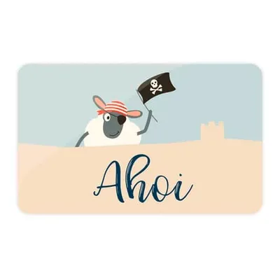 Produktbild von Brettchen - Schneidebrett - H14,2 cm x B23,3 cm - "Ahoi" - Piratenschaf