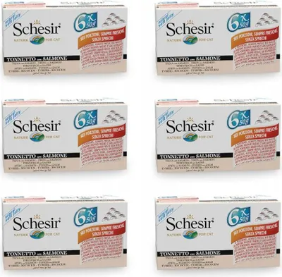 Produktbild von Schesir Thunfisch mit Lachs 8x6x50 g