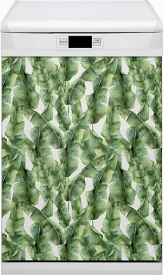 Produktbild von Magnete  Dekorative Magnet Folie für Geschirrspüler 45x80 cm Küche  - Exotische Blätter