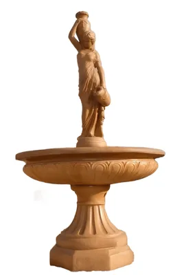Image de Fontaine Jardin Étang Fontaine 150cm Fontaine en pierre Fontaine de jardin Nouveau