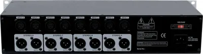 Produktbild von Omnitronic MZD-88 8 Kanäle 20 - 20000 Hz Silber (10304120)
