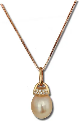 Produktbild von SilberDream Halskette 925 Silber vergoldet 45cm Damen Schmuck rose D2SDK1519E