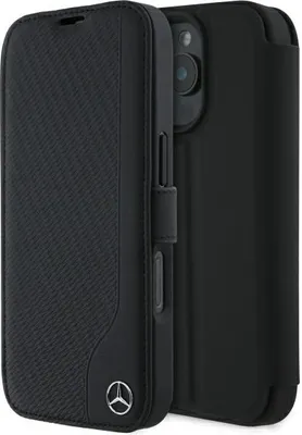 Immagine prodotto di Etui Mercedes Pelle Legno Imitazione Na Iphone 16 Pro Max - Czarne