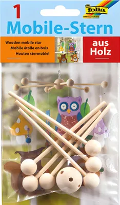 Produktbild von Folia Folia Houten Mobiel Ster 22 cm