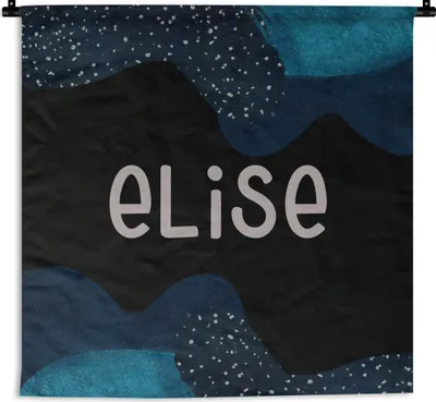 Produktbild von MuchoWow® Wandteppich Wandbehang Elise - Pastell - Mädchen 150x150 cm Tapisserie Dekoration Wandtuch - Wohnaccessoires - Modernes