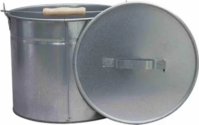 Produktbild von Schürer Ascheeimer verzinkt 15l, Größe 3 mit Deckel
