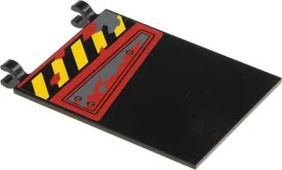 Produktbild von 1x Lego Fahne 6x5 schwarz Flagge Banner Sticker Ninjago links 70750 2525pb009L