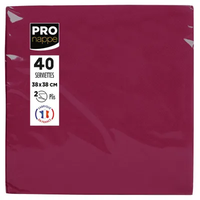 Produktbild von PRONAPPE SV623808I, Burgund, Old Pink, Quadratisch, Kein Muster, 380 mm, 380 mm