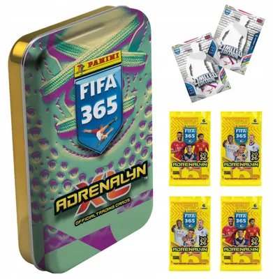 Produktbild von Fifa 365 2026 Adrenalyn Xl Mini Tin By Panini – 4 Sachets + 2 Limited Cards