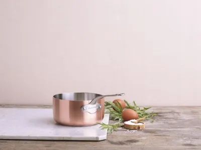 Produktbild von Mauviel 1830 Copperply Stieltopf Saucenpfanne Stielkasserolle Ø 16 cm 1,5 Liter