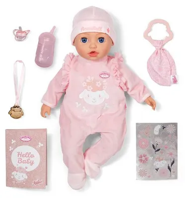 Produktbild von Baby Annabell Puppe 43cm interaktiv - realistische Babypuppe Spielzeug