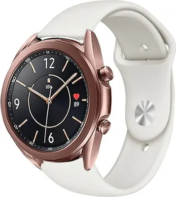 Produktbild von Strap-it Samsung Galaxy Watch 3 41mm Sportarmband (Weiß)