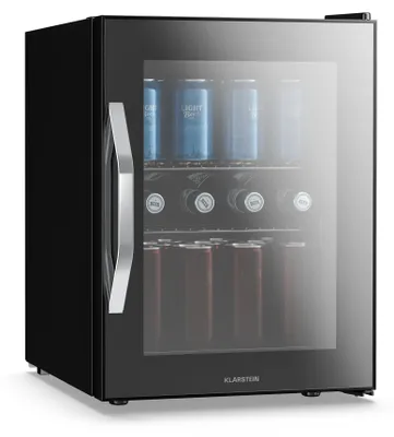 Obrázek produktu pro Klarstein Beersafe M Onyx, lednice, , C, LED, 2 police, skleněné dveře, černá