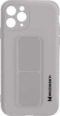 Produktbild von Wozinsky Kickstand Case iPhone 11 Pro Max Silikonhülle mit Ständer Grau