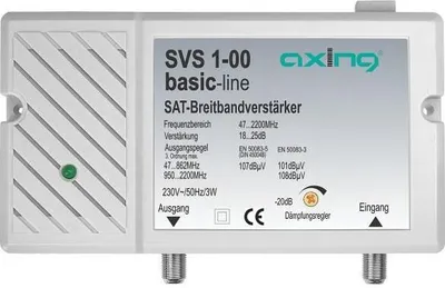 Produktbild von AXING Breitbandverstärker 1f 21dB/BI 21dB/BIII 21dB/B