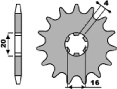 Zdjęcie produktu dla PBR Standard Stahlritzel vorne 416 - 428