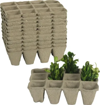 Produktbild von 12x Anzuchtschale Anzuchttöpfe Pikierschale Saatschalen Anzuchtplatte Platte