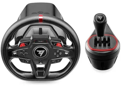 Image de Pack volant - THRUSTMASTER - T248R Shifter Pack - Volant T248R - Levier de vitesse TH8S - Pédalier PC PlayStation