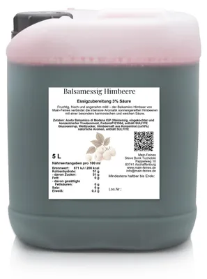 Produktbild von Balsamico Himbeer – Vollfruchtiger Genuss im 5L Großgebinde