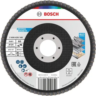 Produktbild von X451 Fächerschleifscheibe, 125 x 22,23 mm, K60, Z27, 15-tlg
