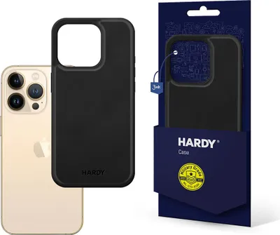 Produktbild von 3mk Schutzhülle HARDY Silky Leather MagCase Schwarz Case Cover für iPhone 13 Prokompatibel mit MagSafe