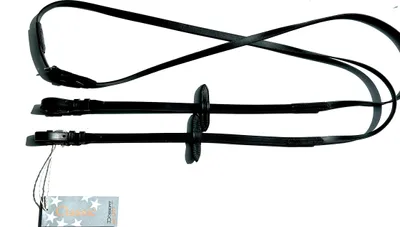 Produktbild von Döbert 'Classic' Biothane Gummizügel schmal 16mm schwarz ohne Stege