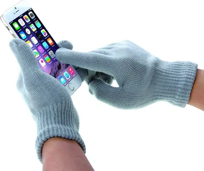 Produktbild von wortek "Haweel Edition" Touchscreen Handschuhe Grau | Größe XL | für alle Handys, Smartphones & Tablets | Männer