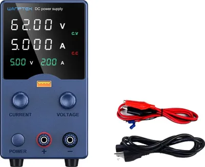 Immagine prodotto di Alimentatore CC regolabile, uscita 62V, corrente 10A, GA605L 62V5A