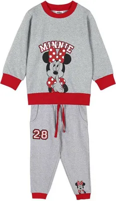 Produktbild von Kinder-Trainingsanzug Minnie Mouse Grau - 6 Jahre