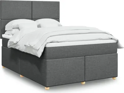 Produktbild von Maison Exclusive - Boxspringbett mit Matratze Dunkelgrau 160x200 cm Stoff