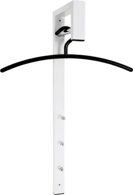 Produktbild von HAKU Wandgarderobe chrom, weiß - Metall, B/H/T: 4x70x20 cm