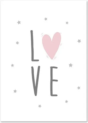 Produktbild von TPFLiving Kunstdruck LW-1007 (OHNE RAHMEN) Poster - Leinwand - Wandbild - Hochauflösender Giclée-Druck, langlebig und hochwertig - Ballet Mädchen, Herz, Giraffe, Kaninchen für Kinderzimmer -  - Größe: 10x15cm