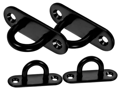Produktbild von 4 Stück Deckenhaken aus Edelstahl für Decke und Wand, U-Haken mit Ösenplatte