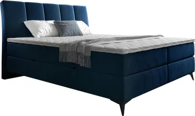 Produktbild von MIRJAN24 Boxspringbett Forever, Bett mit zwei Bettkästen, Stilvoll Schlafzimmer Polsterbett (Fresh 11, Größe: 180x200 cm)