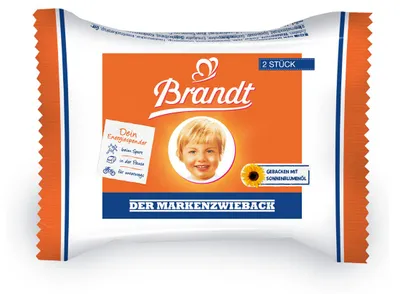 Zdjęcie produktu dla Brandt markowy suchar zapiekany z olejem słonecznikowym 50 x 2s