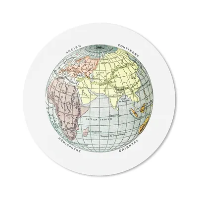 Produktbild von MuchoWow® Mauspad Mousepad Retro - Globus - Weltkarte 40x40 cm - Mousepads - Maus Mat - Pad - Mausunterlage - Schreibtisch Accessoires