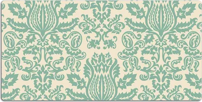 Produktbild von Schreibtischmatte Tischunterlage 120x60 cm Mauspad - Grüner Damast