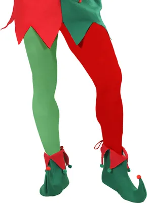 Produktbild von Weihnachts-Elf Strumpfhose für Herren Wichtel 70 Den rot-grün - M