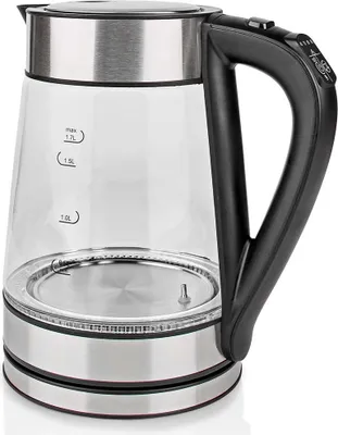 Produktbild von Nedis SmartLife Wasserkocher - Wi-Fi - 1.7 l - Glas - 40,60,70,80,90,100 °C - Temperaturanzeige - Um 360 Grad drehbar - Verdecktes Heizelement - Strix Controller - Boil-dry protection - Android / IOS