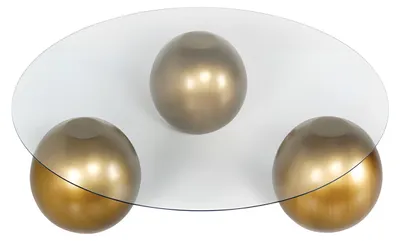 Produktbild von Transparenter Holz-Couchtisch im modernen Design